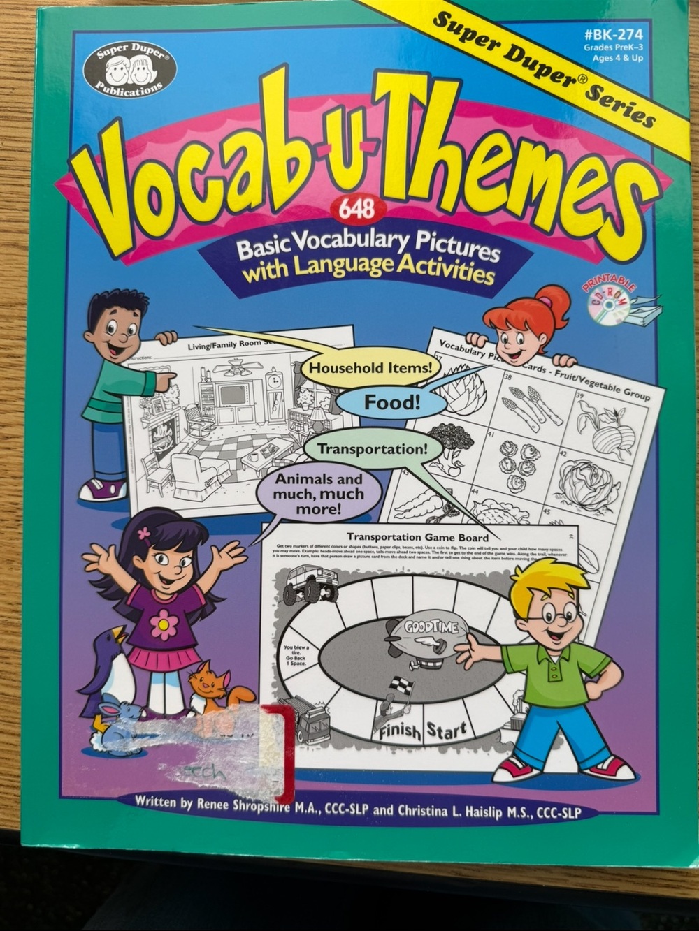 Vocab-u-Themes‎ 648 Basic Vocabulary Pictures with Language Activities Paperback